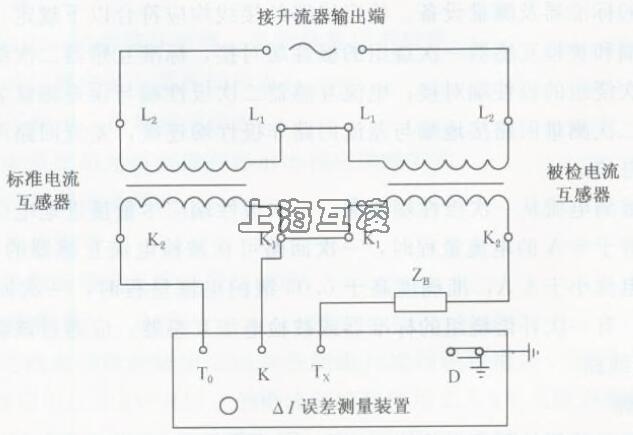 电流传感器的角差、比差及复合误差的微差法检定线路图